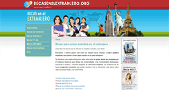 Desktop Screenshot of becasenelextranjero.org